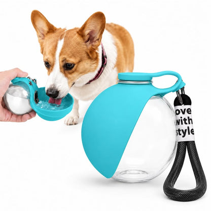 Portable Dog Water Bottle – 2-in-1 Leak-Proof Pet Water Dispenser with Drinking Bowl