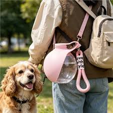 Portable Dog Water Bottle – 2-in-1 Leak-Proof Pet Water Dispenser with Drinking Bowl